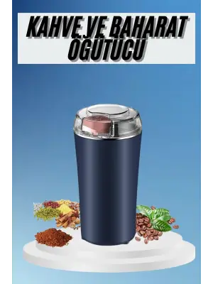 Kahve Ve Baharat Öğütücü Kolay Temizlenebilir Paslanmaz Çelik Taşınabilir