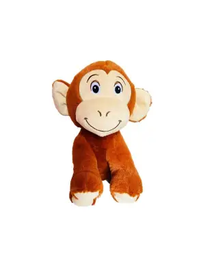 Omarı Yumuşak ve Sevimli Kahverengi Maymun Peluş Oyuncak