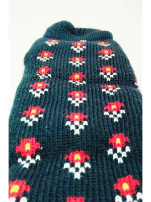 Lacivert Kalın Kışlık Kadın Soket Çorap Ev Giyim