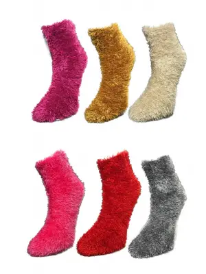 Omarı Sıcak Tutucu Dikişsiz Ev Çorabı Seti