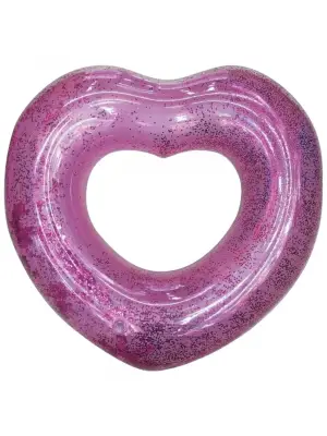 Omarı Etkileyici Kalp Desenli Simit - 65 cm Pembe