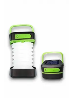 Omarı Güneş Enerjili Portatif Kamp Feneri Işıldak Şarjlı