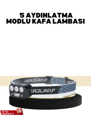 Kamp Ve Trekking İçin Sensörlü Led Kafa Lambası