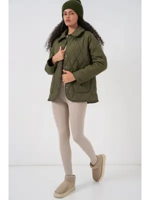 Kapitone Oversize Mont 5226 - Haki