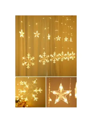 Kar Tanesi Perde Led