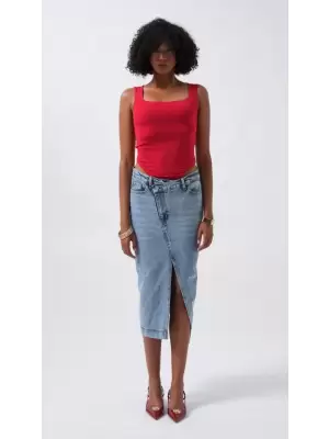 Yüksek Kaliteli Kalın Askılı Bodysuit