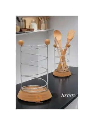 Kaşıklık Kepçelik Stant KROM