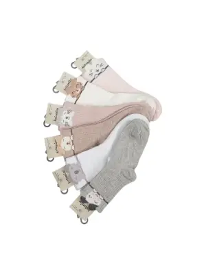 Katamino Kırpık 3dli Kız Soket Çorap K21027 Asorti