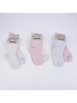 Omarı Yumuşak Kumaşlı Bebek Kız Soket Seti K44091