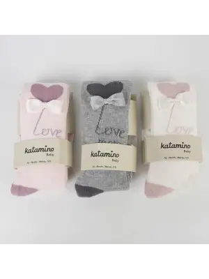 Omarı Yumuşak ve Renkli Bebek Külotlu Çorap Asortisi