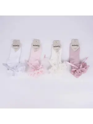 Omarı Katamino Desenli Kız Çocuk Soket Çorap Seti