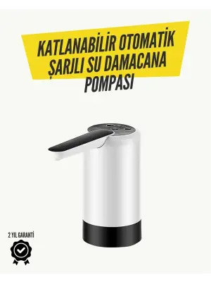 Katlanabilir Şarjlı Daana Su Pompası Pratik Kullanım
