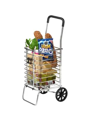 Katlanabilir Taşınabilir Alışveriş Ve Taşıma  Arabası