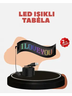 Kayan Yazı Destekli Rgb Led Reklam Paneli Usb İle Kolay Kurulumlu