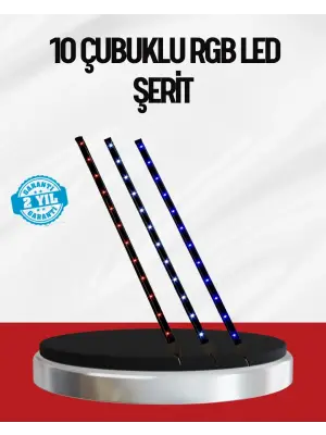 Kayan Yıldız Led Aydınlatma 10 Çubuk Dış Mekan Uyumlu