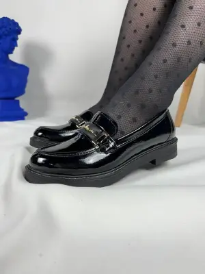   Kuback Kömür Rugan Günlük Kadın Babet