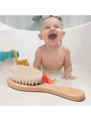 Keçi Kılı Organik Bebek Banyo Tarağı
