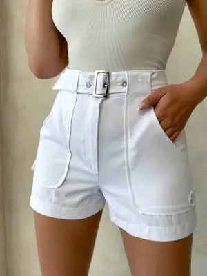 Modern Gabardin Şort