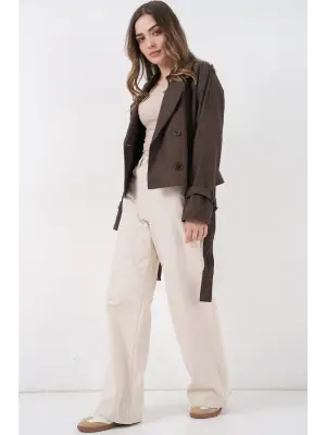 Modern Kısa Trençkot