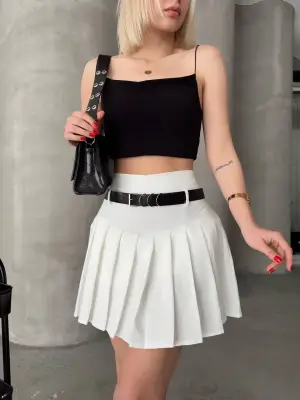 Modern Pikseli Şort Etek