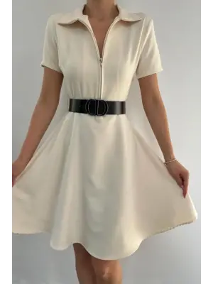 Kemik Kemerli Spor Elbise