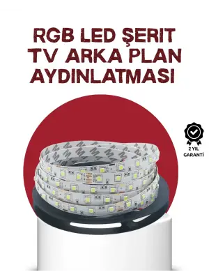 Kendinden Yapışkanlı Led Şerit Televizyon Aydınlatması 2mt