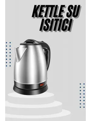 Kettle C F Tipi 220-240v Paslanmaz Çelik Elektrik Kablolu Otomatik Kapanma