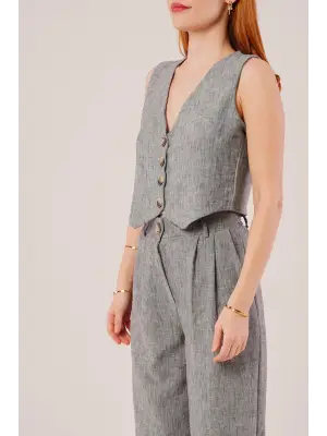 Kırçıllı Desen Antrasit Takım