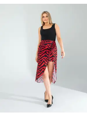 Trend Yandan Büzgülü Etek