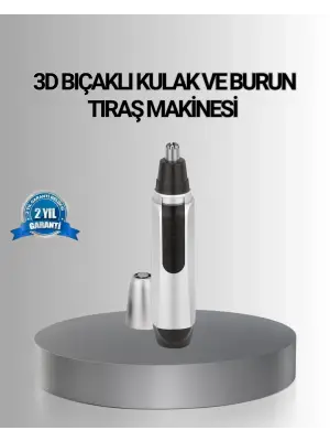 Kişisel Burun Ve Kulak Tıraş Makinesi 3d Kavisli Bıçak Ve Kompakt Tasarım