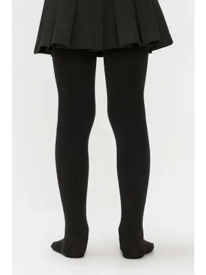 Siyah Pamuklu Külotlu Çorap Kız Çocuk