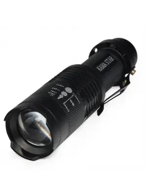 Km 87 Polis Tipi Zoomlu Şarjlı Metal Dağ Kamp Cep Feneri