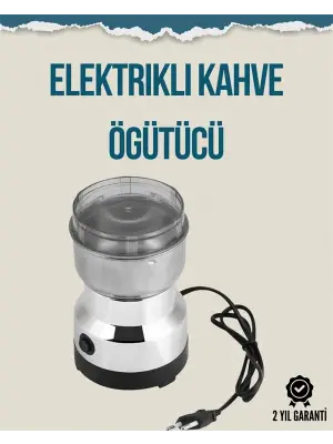 Kompakt Elektrikli Kahve Ve Baharat Öğütücü | 14500 Devir, Şeffaf Kapaklı, Hediye İçin İdeal