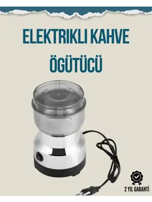 Kompakt Elektrikli Kahve Ve Baharat Öğütücü | 14500 Devir, Şeffaf Kapaklı, Hediye İçin İdeal