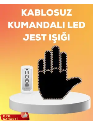 Kompakt Tasarımlı Led Jest Işığı – Selam Ve Teşekkür Modları