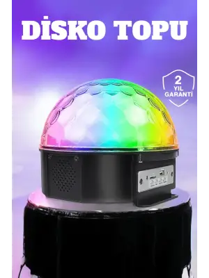 Kompakt Tasarımlı, Telefon Kontrollü Disko Topu Işıkları