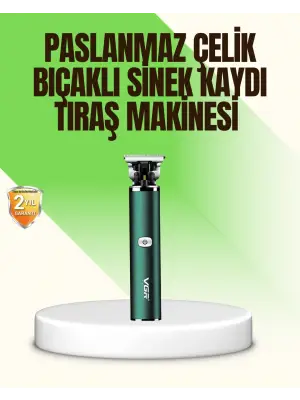 Koyu Yeşil Profesyonel Metal Gövdeli Saç Kesme Makinesi