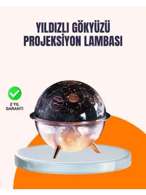 Kozmik Işık Efektli Projeksiyonlu Nemlendirici Gece Işığı