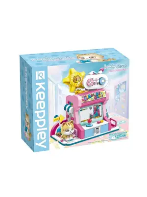 KP28019 Keeppley Orange Cat Game Room Blok Seti -Vagon life