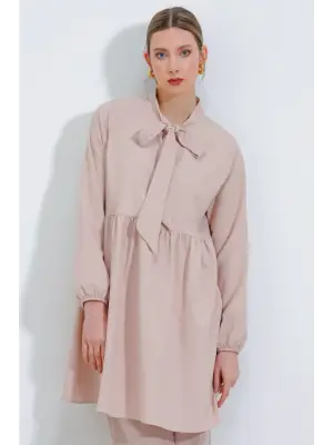 Krem Örme Pantolon Tunik Alt Üst Takım 6654