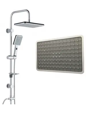 Omarı Krom Yağmurlama Sistemli Tepe Duş Seti - Şık Tasarım ve Fonksiyonellik