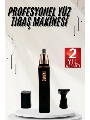 Kulak Burun Tıraş Makinesi Taşınabilir Şarjlı 3 Başlıklı Uzun Ömürlü