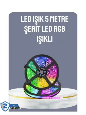 Kumandalı 5 Metre Şerit Led Dekoratif Aydınlatma