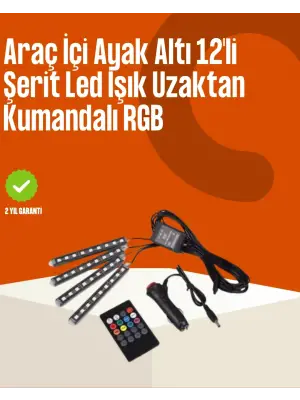 Kumandalı Araç Led Şerit Işıklar