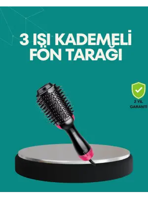 Kurutmalı Saç Şekillendirici Fönlü Fırça 1200 Watt Güç