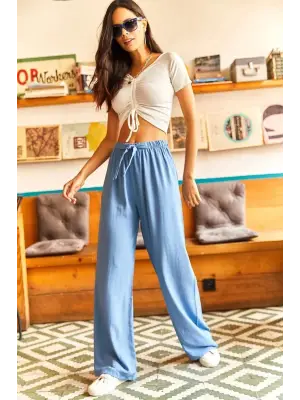 Trend Dokuma Viscon Palazzo Pantolon