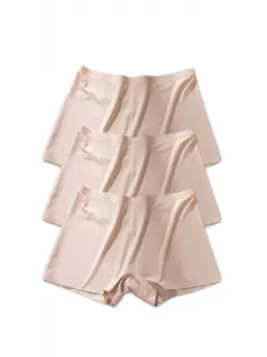 Omarı Dikişsiz Görünmez Mini Şort Boxer Seti