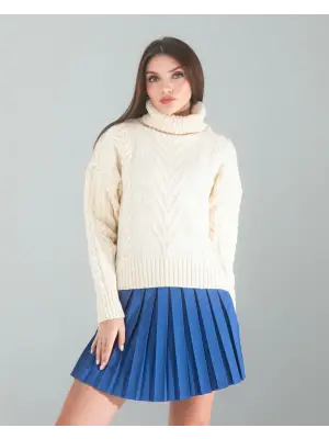 Modern Lacivert Etek