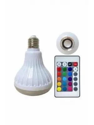 Lamba Hoparlör Ampül Görünümlü Renk Değiştirebilen Android Ve İos Uyumlu