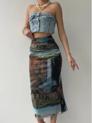 Lara Transparan Midi Etek